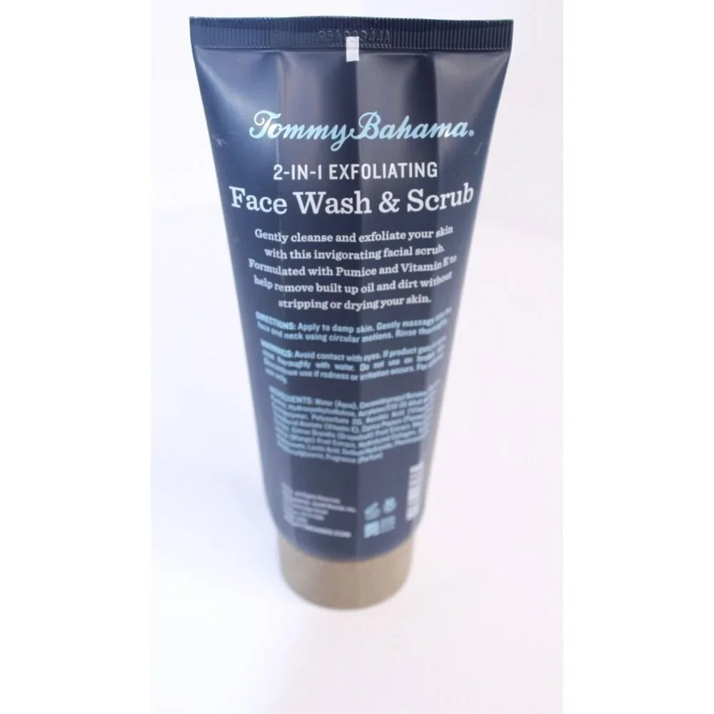 Tommy Bahama‎ 2-in-1 Exfoliating Face Wash & Scrub Sea and Surf 6 fl oz New